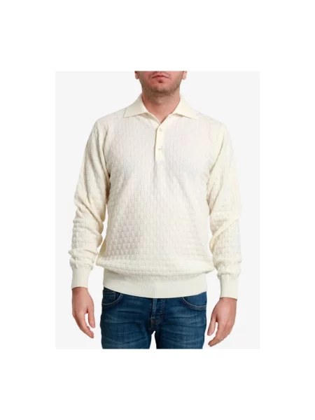 Sweter Filippo De Laurentiis wełniany biały
