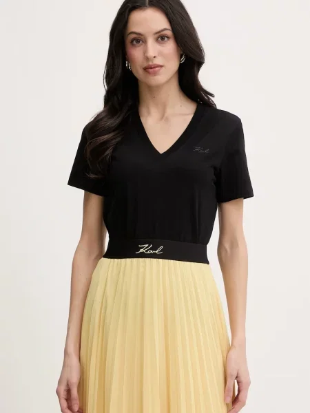 Karl Lagerfeld T-shirt Γυναικείο μαύρο