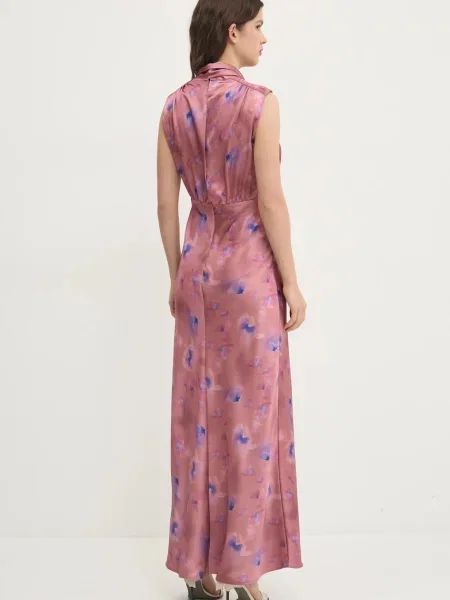 HUGO rochie maxi drept roz