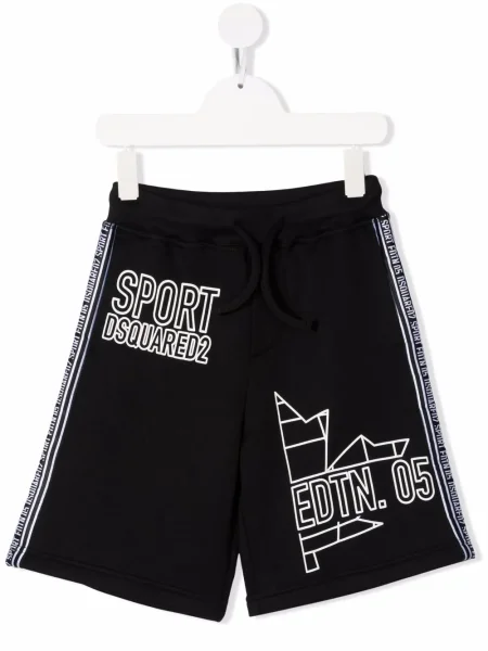 Szorty dziecięce Dsquared2 czarne