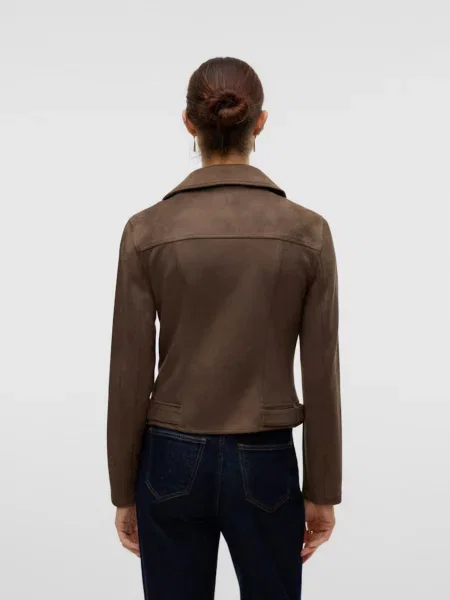 VERO MODA Prechodná bunda VMJOSE čokoládová hnedá