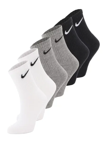 NIKE Șosete sport Everyday gri / negru alb