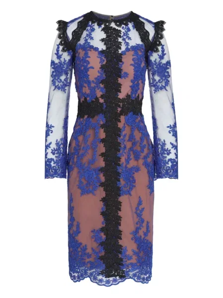 Rochie midi Lethicia Bronstein până la genunchi de costum albastru