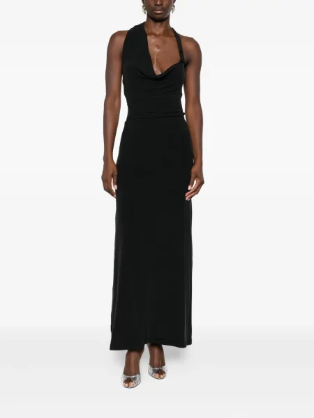 Rochie Aya Muse cu gât halter de costum albastru
