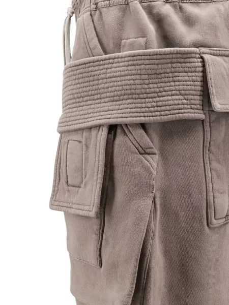 Παντελόνι cargo Rick Owens Drkshdw με κορδόνι γκρι