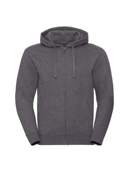 Меланжов суичър с качулка Russell с качулка сиво