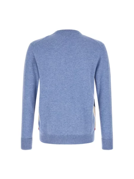 Sweter Ballantyne z kaszmiru niebieski