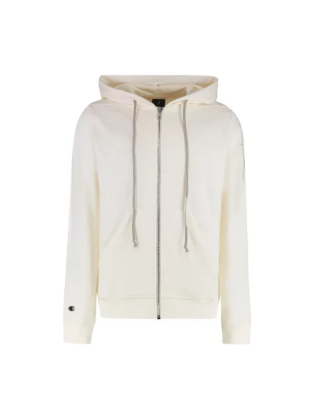 Bluza z kapturem Rick Owens z kapturem beżowa