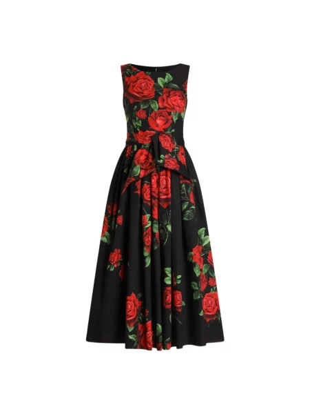 Sukienka midi Dolce And Gabbana czarna