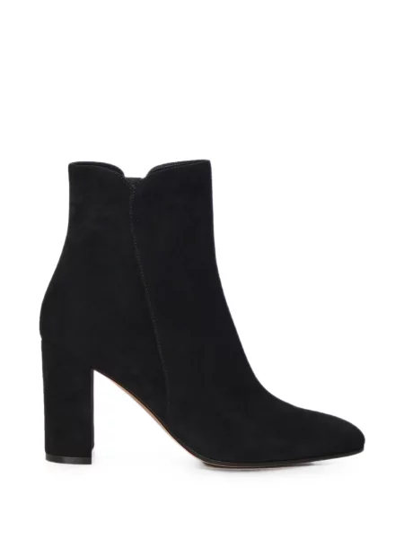 Cizme scurte Gianvito Rossi din piele de căprioară negru