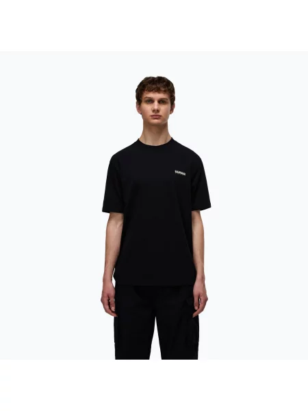 Мъжка тениска Napapijri S-Small Box black beauty черно