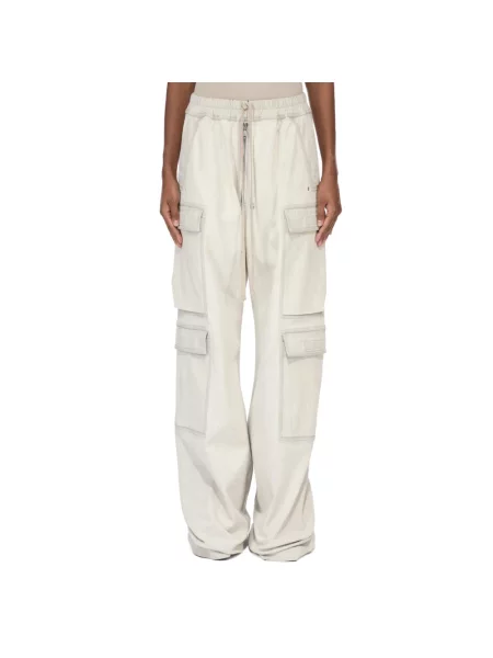 Szerokie spodnie Rick Owens białe