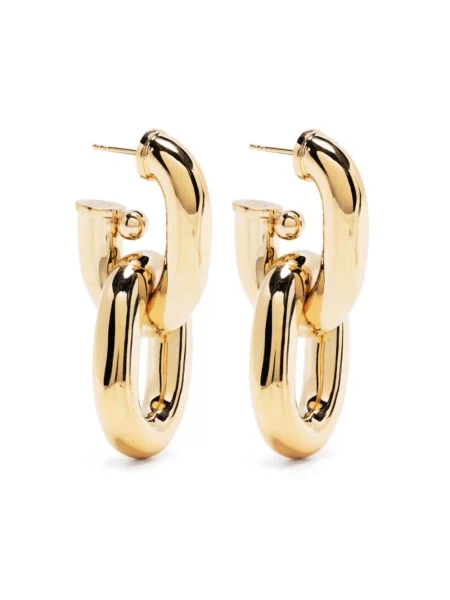 Kolczyki Paco Rabanne eleganckie żółte