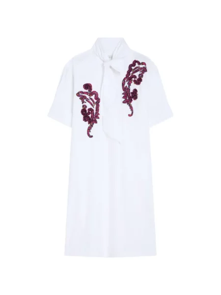 Rochie tip cămașă Dries Van Noten alb