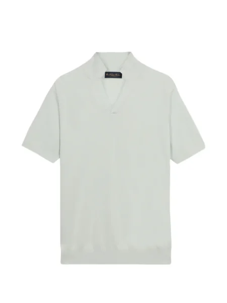 Gulerat tricou Brooks Brothers verde