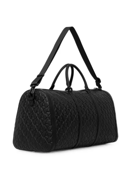 Geantă Armani Exchange cu autograf negru