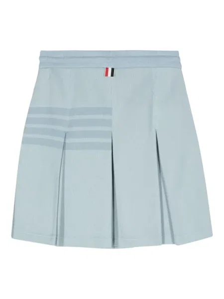 Megztas plisuotas plisuotas sijonas Thom Browne mėlyna