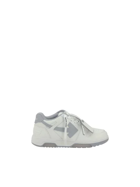 Sneakersy Off-white skórzane biznesowe białe