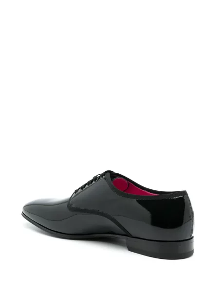 Pantofi derby Ferragamo din piele de lac negru