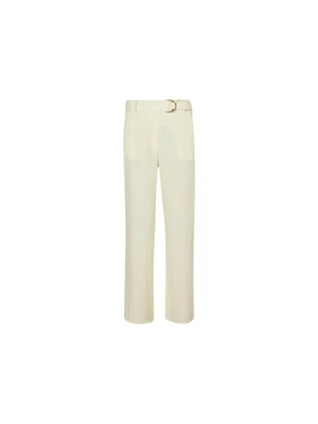 Spodnie Liu Jo z lyocellu beżowe