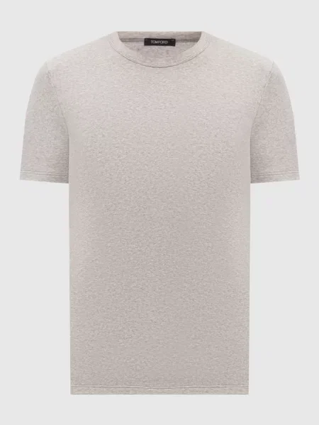 Меланжевая футболка Tom Ford серая