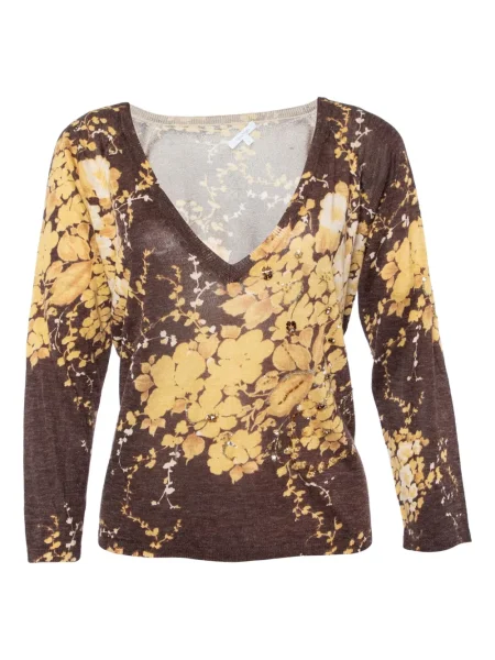 Pulover Max Mara cu model floral maro