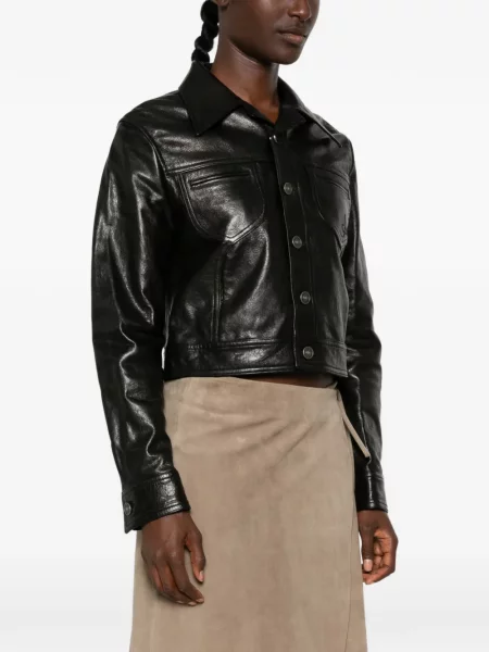 Geanta de piele Amiri negru