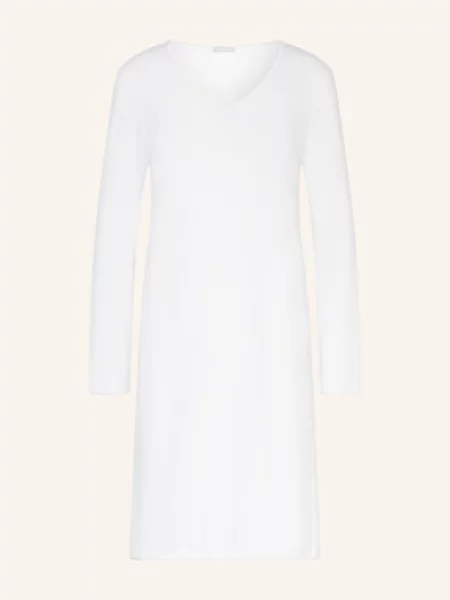 Hanro Noční Košile Cotton Silk bílá
