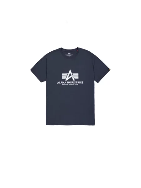 Alpha Industries pánske tričko Basic navy biela