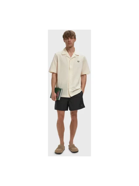 Fred Perry Szorty Kąpielowe schwarz czarne