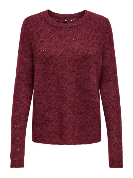 ONLY Pulover ONLLOLLI bordeaux roșu