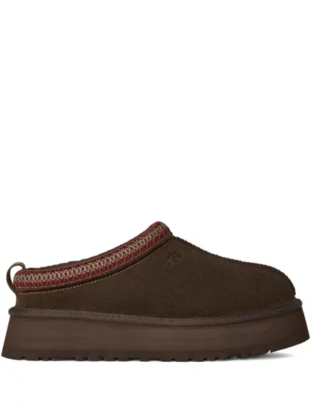 Домашни пантофи Ugg на платформе кафяво