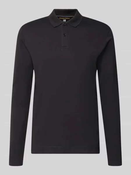 Koszulka polo o kroju regular fit z czystej bawełny Christian Berg Men czarna
