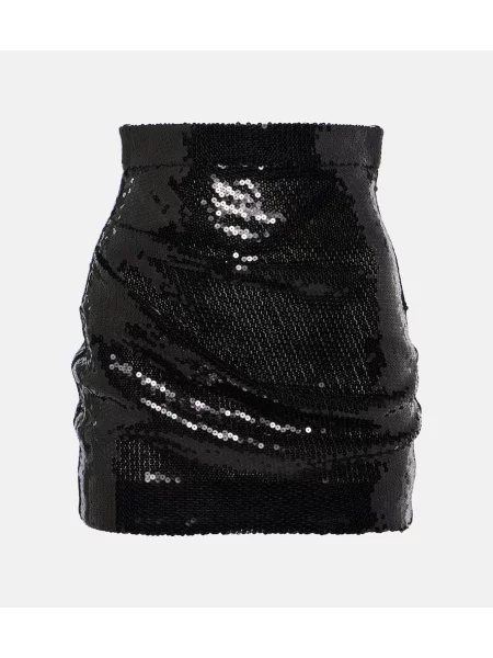 Fustă Alex Perry cu talie înaltă negru