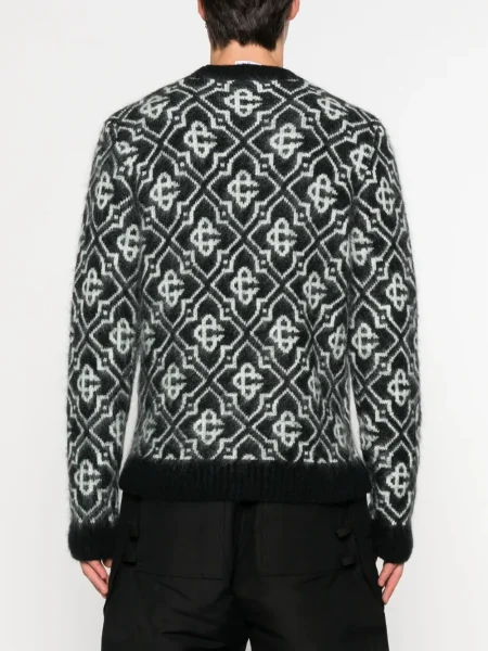 Pulover Casablanca de mohair negru