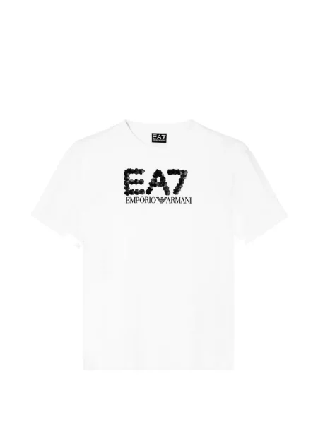 Flitteres póló Ea7 Emporio Armani fehér