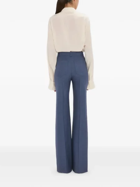 Pantaloni Victoria Beckham albastru