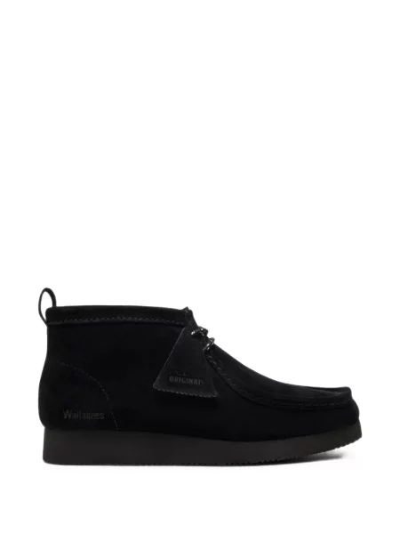 Botine Clarks Originals din piele de căprioară negru