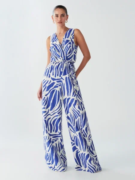 BWLDR Salopeta Parkes albastru alb