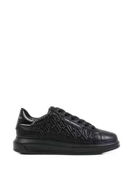 Sneakerși Karl Lagerfeld din piele negru