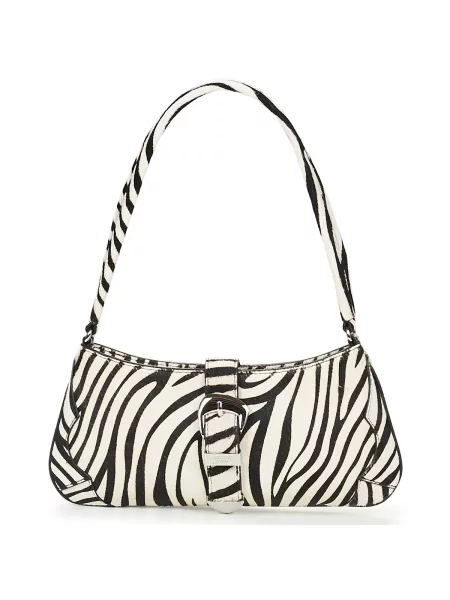 Geantă Tommy Jeans Tjw Cool Zebra Shoulder Bag Alb bej
