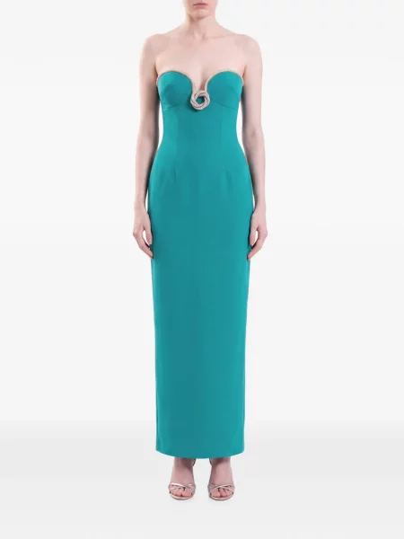 Rochie maxi Saiid Kobeisy verde