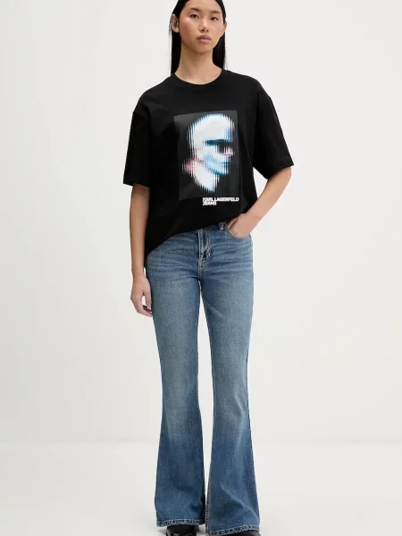 Tričko Karl Lagerfeld Jeans čierna