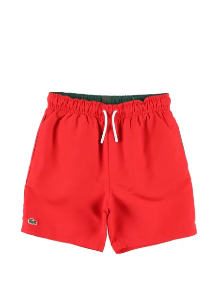 Kąpielówki dziecięce Lacoste czerwone