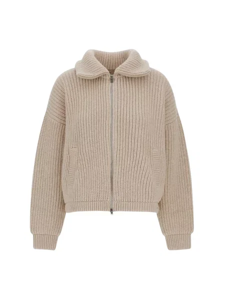 Kardigan Herno wełniany beżowy