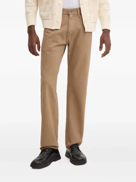 Blugi drepți Levi's® zdrențuiți negru