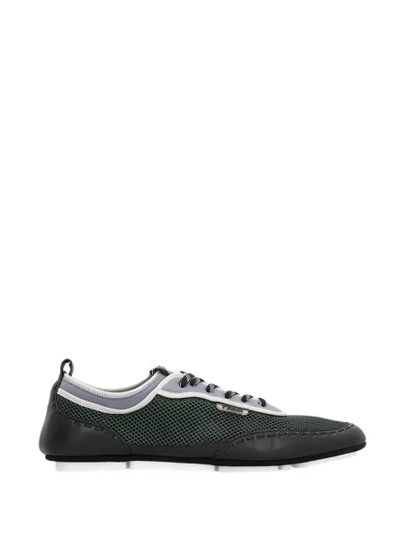 Sneakerși Fendi cu șireturi din dantelă verde