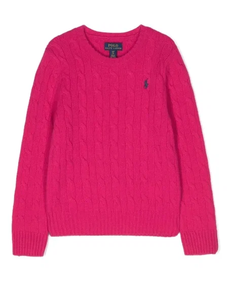 Sweter dziecięcy Polo Ralph Lauren różowy