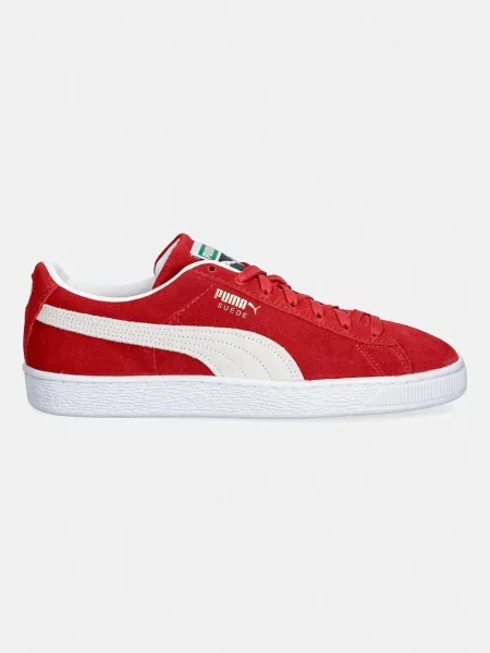 Pantofi Puma din piele de căprioară clasici roșu