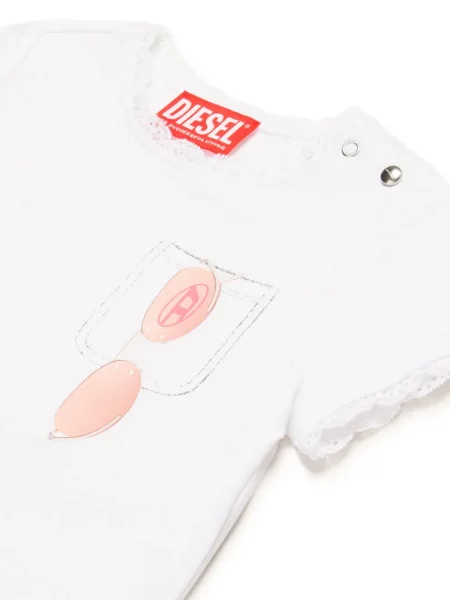 Tricou copii Diesel alb